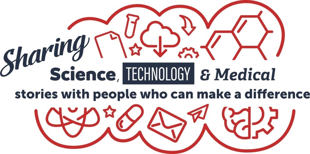 sharing science, technology and medical stories graphic
